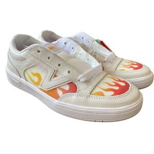 Vans White Flame Lenticular Lowland CC Lace Up Unisex‎ Sneaker Shoes Size W5.5